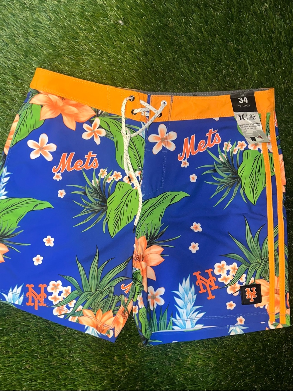 New York Mets swim trunks
